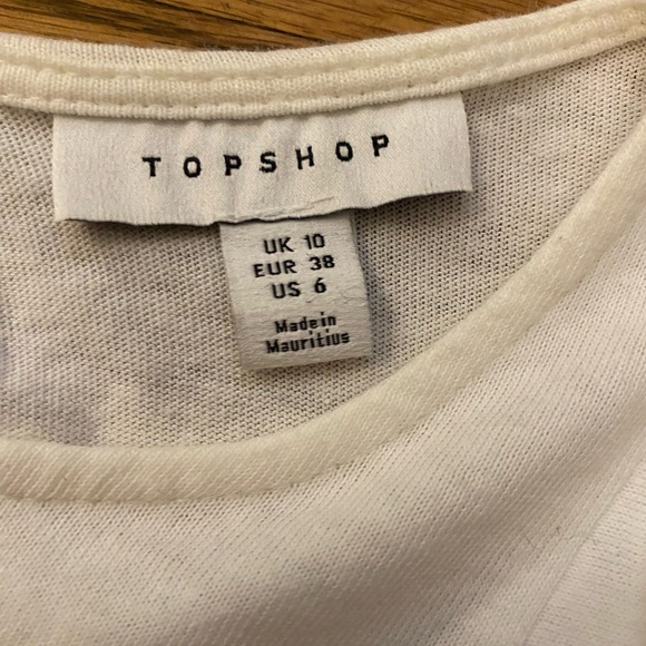 Topshop White Ruffle crop top - Picture 5 of 6